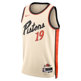 Maillot Basket Homme Detroit Pistons Simone Fontecchio 2024-25 Nike City Edition Blanc Swingman